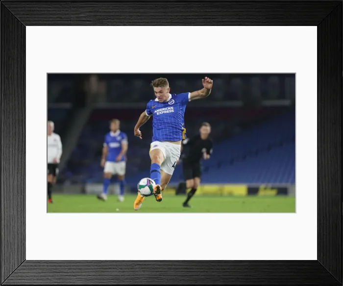 Framed Print : Brighton and Hove Albion vs. Portsmouth: Carabao Cup Showdown at American Express Community Stadium (17SEP20)