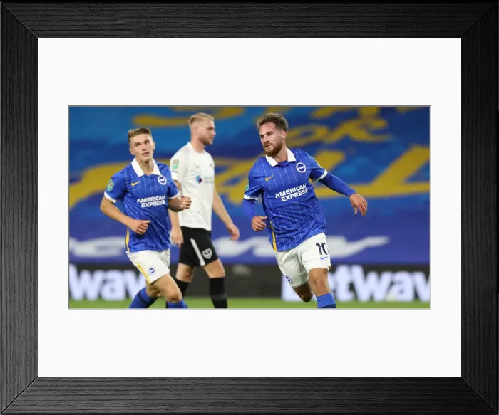 Framed Print : Brighton and Hove Albion vs Portsmouth: Carabao Cup Showdown at American Express Community Stadium (17SEP20) Framed Print : Brighton and Hove Albion vs Portsmouth: Carabao Cup Showdown at American Express Community Stadium (17SEP20)