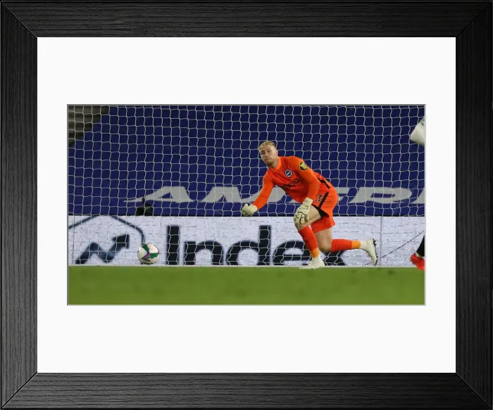 Framed Print : Brighton and Hove Albion vs. Portsmouth: Carabao Cup Battle at American Express Community Stadium (17SEP20)