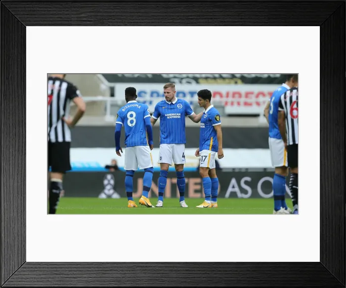 Framed Print : Intense Action: Newcastle United vs. Brighton and Hove Albion at St James Park (2020-21 Premier League) Framed Print : Intense Action: Newcastle United vs. Brighton and Hove Albion at St James Park (2020-21 Premier League)