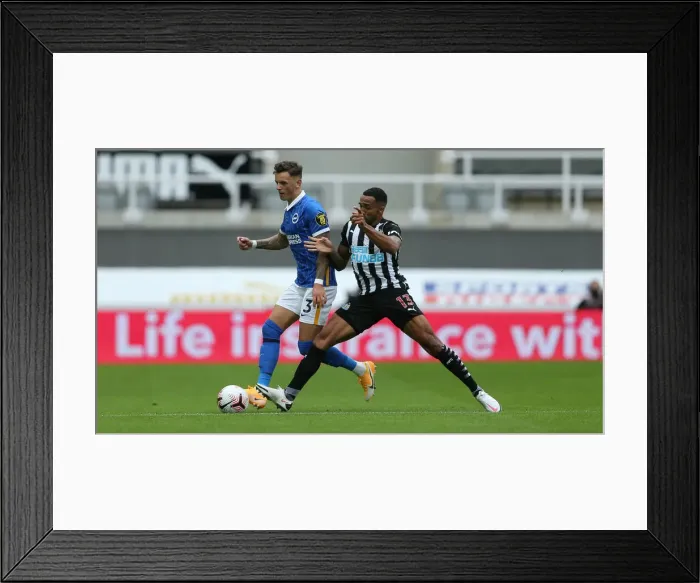 Framed Print : Intense Action: Newcastle United vs. Brighton and Hove Albion at St James Park (2020-21 Premier League) Framed Print : Intense Action: Newcastle United vs. Brighton and Hove Albion at St James Park (2020-21 Premier League)