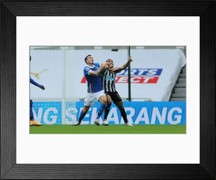 Framed Print : Intense Action: Newcastle United vs. Brighton and Hove Albion at St James Park (2020-21 Premier League) Framed Print : Intense Action: Newcastle United vs. Brighton and Hove Albion at St James Park (2020-21 Premier League)