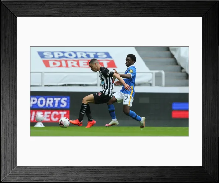 Framed Print : Intense Action: Newcastle United vs. Brighton and Hove Albion at St James Park (2020-21 Premier League) Framed Print : Intense Action: Newcastle United vs. Brighton and Hove Albion at St James Park (2020-21 Premier League)