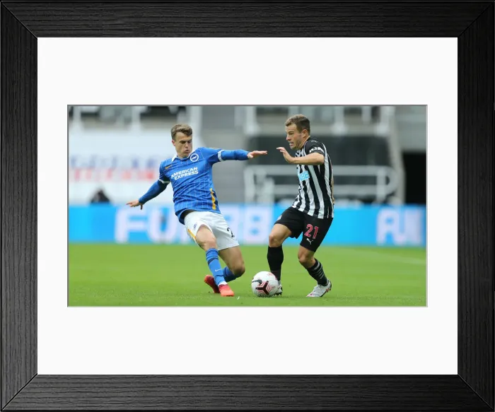 Framed Print : Intense Action: Newcastle United vs. Brighton and Hove Albion at St James Park (2020-21 Premier League) Framed Print : Intense Action: Newcastle United vs. Brighton and Hove Albion at St James Park (2020-21 Premier League)