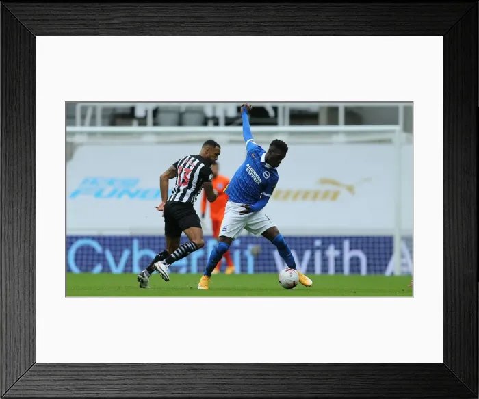 Framed Print : Intense Action: Newcastle United vs. Brighton and Hove Albion at St James Park (2020-21 Premier League) Framed Print : Intense Action: Newcastle United vs. Brighton and Hove Albion at St James Park (2020-21 Premier League)