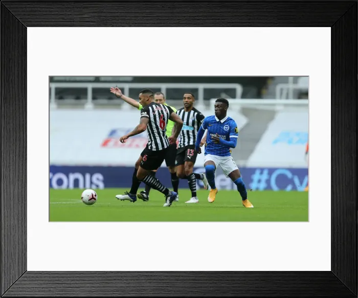 Framed Print : Intense Action: Newcastle United vs. Brighton and Hove Albion at St James Park (2020-21 Premier League) Framed Print : Intense Action: Newcastle United vs. Brighton and Hove Albion at St James Park (2020-21 Premier League)