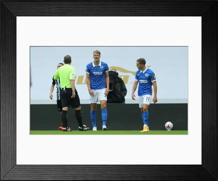 Framed Print : Intense Action: Newcastle United vs. Brighton and Hove Albion at St James Park (2020-21 Premier League) Framed Print : Intense Action: Newcastle United vs. Brighton and Hove Albion at St James Park (2020-21 Premier League)