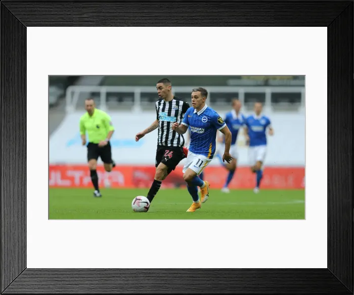 Framed Print : 2020-21 Premier League: Intense Moment from Newcastle United vs. Brighton and Hove Albion Framed Print : 2020-21 Premier League: Intense Moment from Newcastle United vs. Brighton and Hove Albion