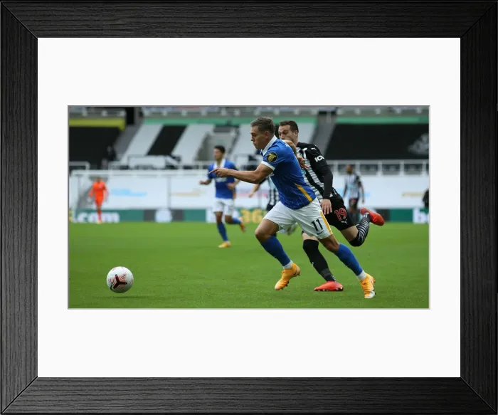 Framed Print : Intense Action: Newcastle United vs. Brighton and Hove Albion at St James Park (2020-21 Premier League) Framed Print : Intense Action: Newcastle United vs. Brighton and Hove Albion at St James Park (2020-21 Premier League)