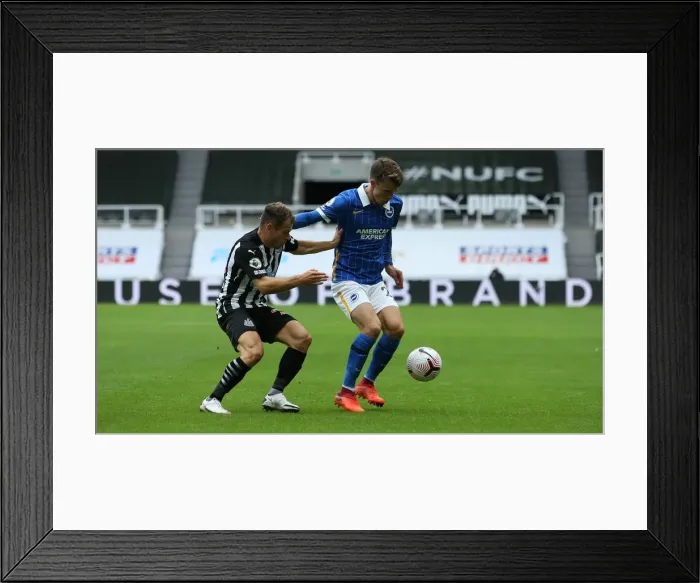 Framed Print : Intense Action: Newcastle United vs. Brighton and Hove Albion at St James Park (2020-21 Premier League) Framed Print : Intense Action: Newcastle United vs. Brighton and Hove Albion at St James Park (2020-21 Premier League)