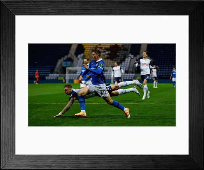 Framed Print : Preston North End v Brighton and Hove Albion Carabao Cup 23SEP20