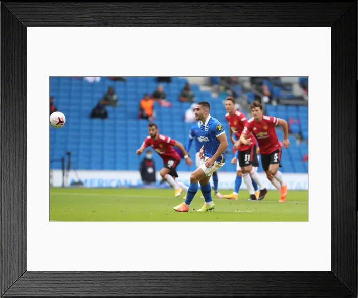 Framed Print : Brighton and Hove Albion vs Manchester United: Premier League Showdown at American Express Community Stadium (26SEP20) Framed Print : Brighton and Hove Albion vs Manchester United: Premier League Showdown at American Express Community Stadium (26SEP20)