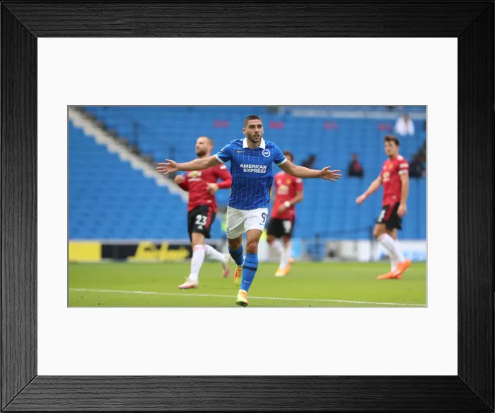 Framed Print : Brighton and Hove Albion vs Manchester United: Premier League Showdown at American Express Community Stadium (26SEP20) Framed Print : Brighton and Hove Albion vs Manchester United: Premier League Showdown at American Express Community Stadium (26SEP20)