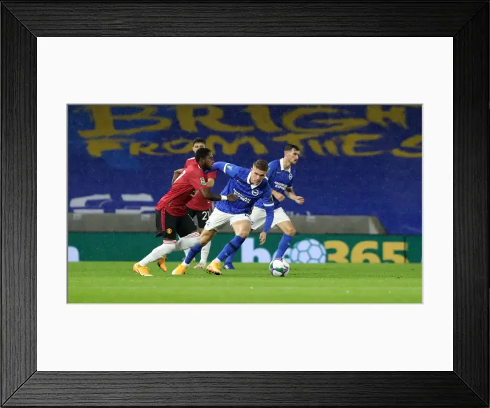 Framed Print : Brighton and Hove Albion vs Manchester United: Carabao Cup Showdown at American Express Community Stadium (30SEP20) Framed Print : Brighton and Hove Albion vs Manchester United: Carabao Cup Showdown at American Express Community Stadium (30SEP20)