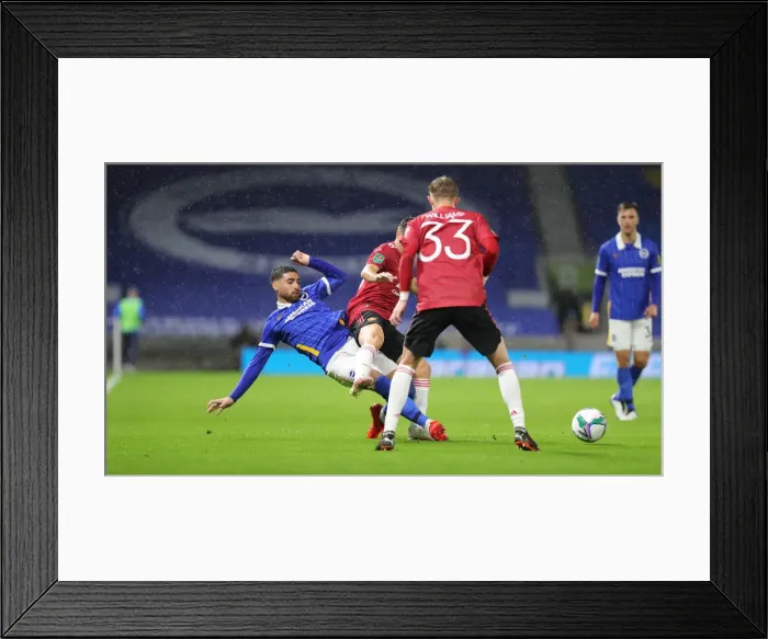 Framed Print : Brighton and Hove Albion vs Manchester United: Carabao Cup Showdown at American Express Community Stadium (30SEP20) Framed Print : Brighton and Hove Albion vs Manchester United: Carabao Cup Showdown at American Express Community Stadium (30SEP20)