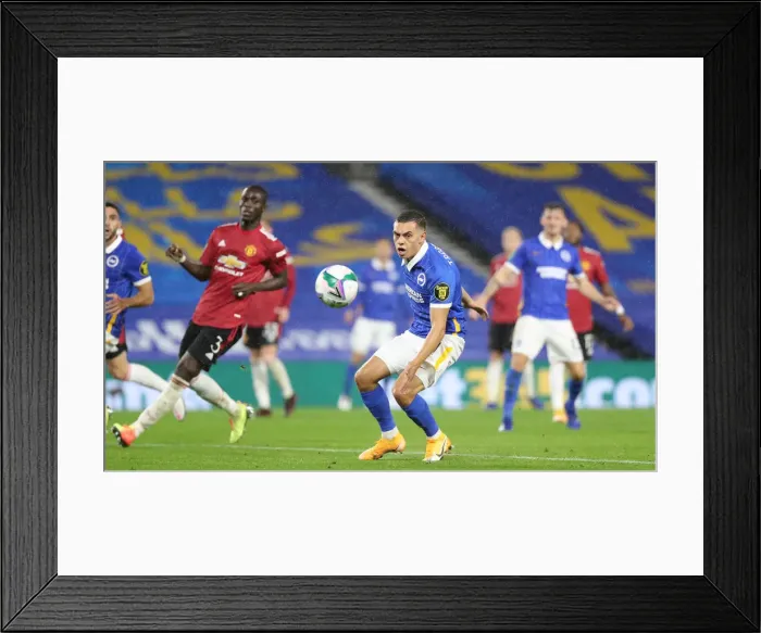 Framed Print : Brighton and Hove Albion vs Manchester United: Carabao Cup Clash at American Express Community Stadium (30SEP20) Framed Print : Brighton and Hove Albion vs Manchester United: Carabao Cup Clash at American Express Community Stadium (30SEP20)