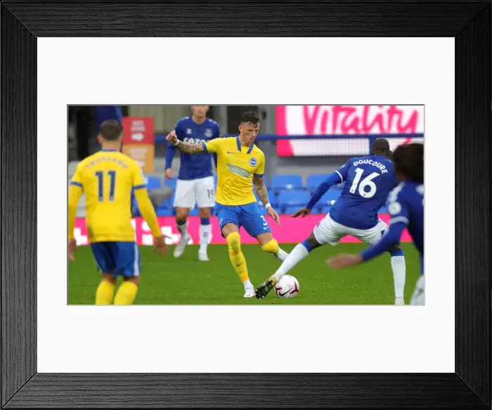Framed Print : Premier League 2020-21: Everton vs. Brighton & Hove Albion Clash at Goodison Park