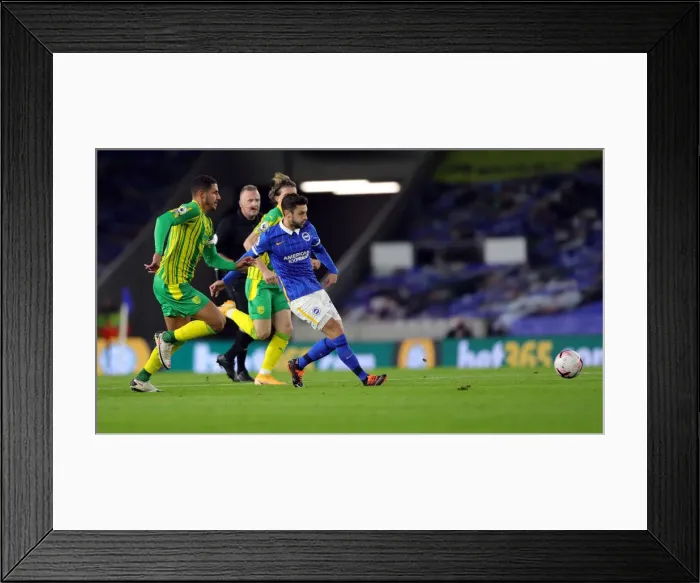 Framed Print : Brighton vs. West Brom: Premier League Battle at American Express Community Stadium (26Oct20)