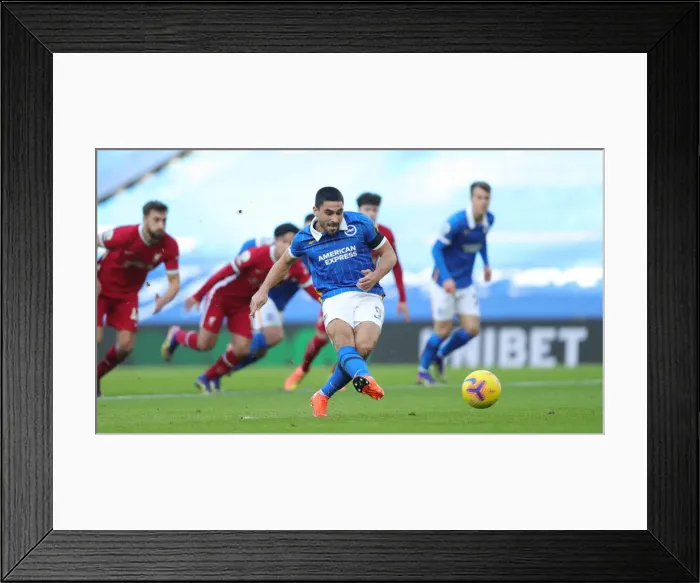 Framed Print : Intense Premier League Showdown: Brighton & Hove Albion vs. Liverpool (28NOV20) Framed Print : Intense Premier League Showdown: Brighton & Hove Albion vs. Liverpool (28NOV20)