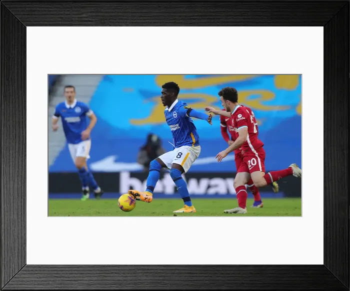 Framed Print : Brighton and Hove Albion vs. Liverpool: A Premier League Showdown at American Express Community Stadium (Nov. 2020) Framed Print : Brighton and Hove Albion vs. Liverpool: A Premier League Showdown at American Express Community Stadium (Nov. 2020)