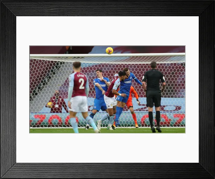 Framed Print : 21NOV20: Premier League Showdown - Aston Villa vs. Brighton & Hove Albion at Villa Park