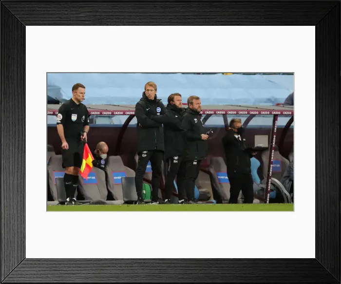 Framed Print : Premier League Showdown: Aston Villa vs. Brighton & Hove Albion (21NOV20) Framed Print : Premier League Showdown: Aston Villa vs. Brighton & Hove Albion (21NOV20)