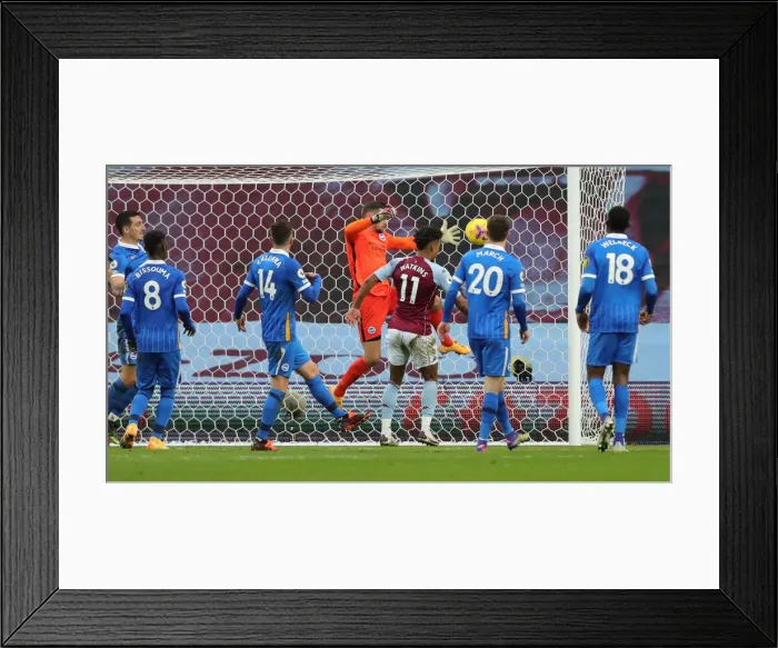 Framed Print : 21NOV20: Premier League Showdown - Aston Villa vs. Brighton & Hove Albion at Villa Park