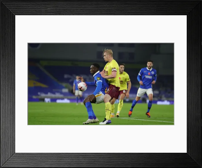 Framed Print : Brighton and Hove Albion v Burnley Premier League 06NOV20 Framed Print : Brighton and Hove Albion v Burnley Premier League 06NOV20