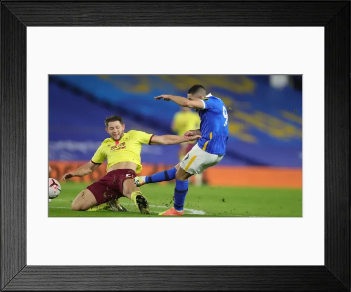Framed Print : Brighton vs. Burnley: Intense Premier League Clash at American Express Community Stadium (November 6, 2020) Framed Print : Brighton vs. Burnley: Intense Premier League Clash at American Express Community Stadium (November 6, 2020)