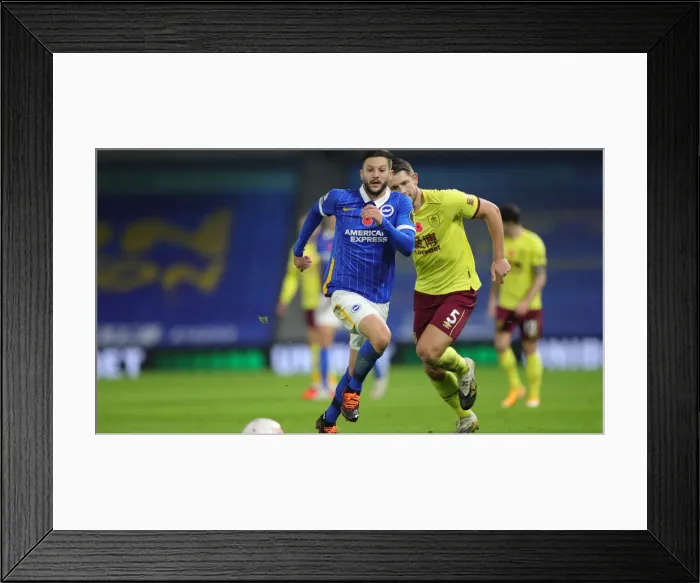 Framed Print : Brighton vs Burnley: Premier League Clash at American Express Community Stadium (06NOV20) Framed Print : Brighton vs Burnley: Premier League Clash at American Express Community Stadium (06NOV20)