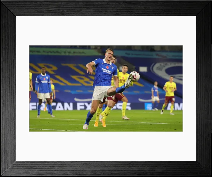 Framed Print : Brighton vs. Burnley: Intense Premier League Clash at American Express Community Stadium (November 6, 2020)