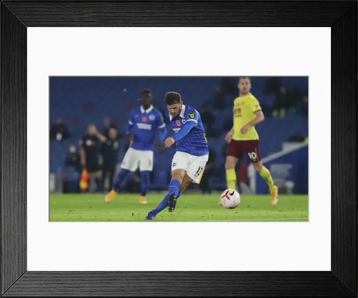 Framed Print : Brighton vs Burnley: Premier League Battle at American Express Community Stadium (Nov 6, 2020) Framed Print : Brighton vs Burnley: Premier League Battle at American Express Community Stadium (Nov 6, 2020)