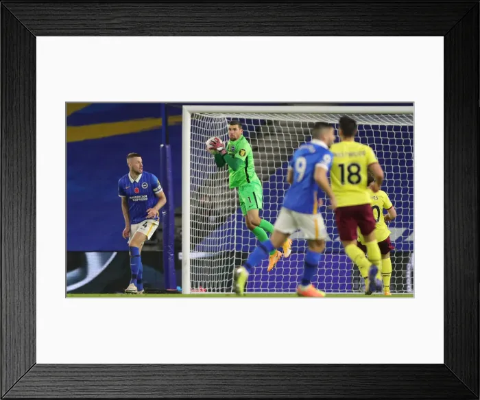Framed Print : Brighton vs. Burnley: Intense Premier League Clash at American Express Community Stadium (November 6, 2020) Framed Print : Brighton vs. Burnley: Intense Premier League Clash at American Express Community Stadium (November 6, 2020)