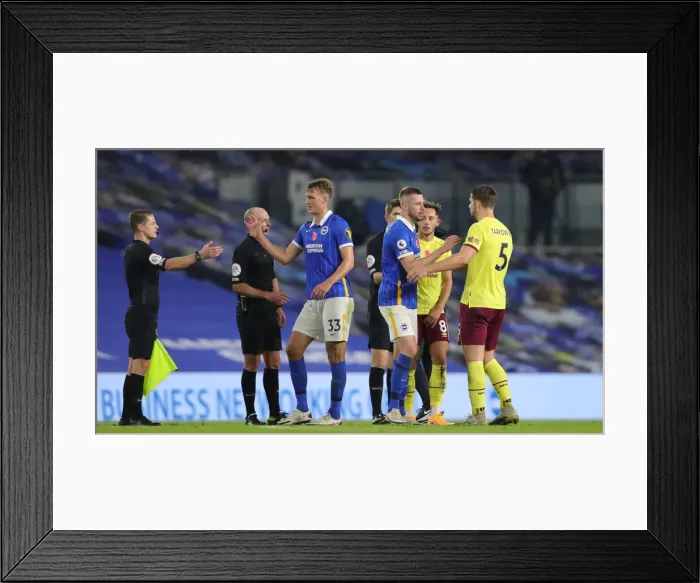Framed Print : Brighton and Burnley Clash in Premier League: 06NOV20, American Express Community Stadium Framed Print : Brighton and Burnley Clash in Premier League: 06NOV20, American Express Community Stadium