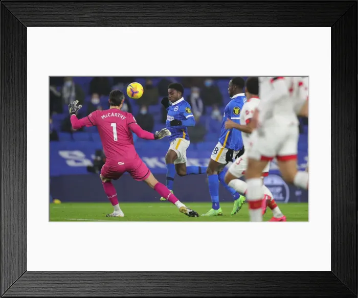 Framed Print : Brighton and Hove Albion vs. Southampton: Clash at the American Express Community Stadium (Premier League, 07DEC20) Framed Print : Brighton and Hove Albion vs. Southampton: Clash at the American Express Community Stadium (Premier League, 07DEC20)