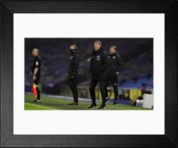Framed Print : Intense Premier League Showdown: Brighton & Hove Albion vs. Southampton (07DEC20) Framed Print : Intense Premier League Showdown: Brighton & Hove Albion vs. Southampton (07DEC20)