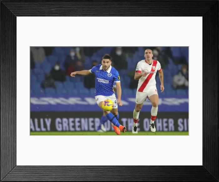Framed Print : Intense Premier League Showdown: Brighton & Hove Albion vs. Southampton (07DEC20) Framed Print : Intense Premier League Showdown: Brighton & Hove Albion vs. Southampton (07DEC20)