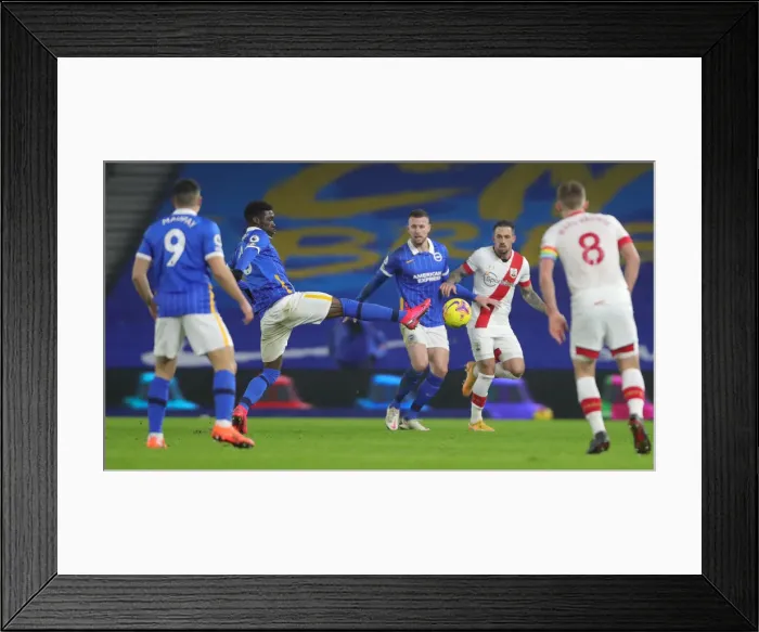 Framed Print : Intense Premier League Showdown: Brighton & Hove Albion vs. Southampton (07DEC20) Framed Print : Intense Premier League Showdown: Brighton & Hove Albion vs. Southampton (07DEC20)