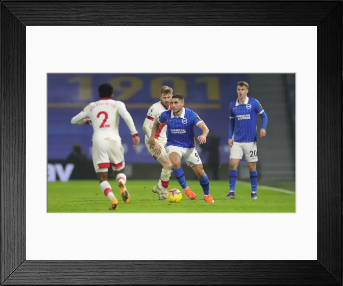 Framed Print : Brighton and Hove Albion vs. Southampton: A Premier League Battle at American Express Community Stadium (07DEC20) Framed Print : Brighton and Hove Albion vs. Southampton: A Premier League Battle at American Express Community Stadium (07DEC20)