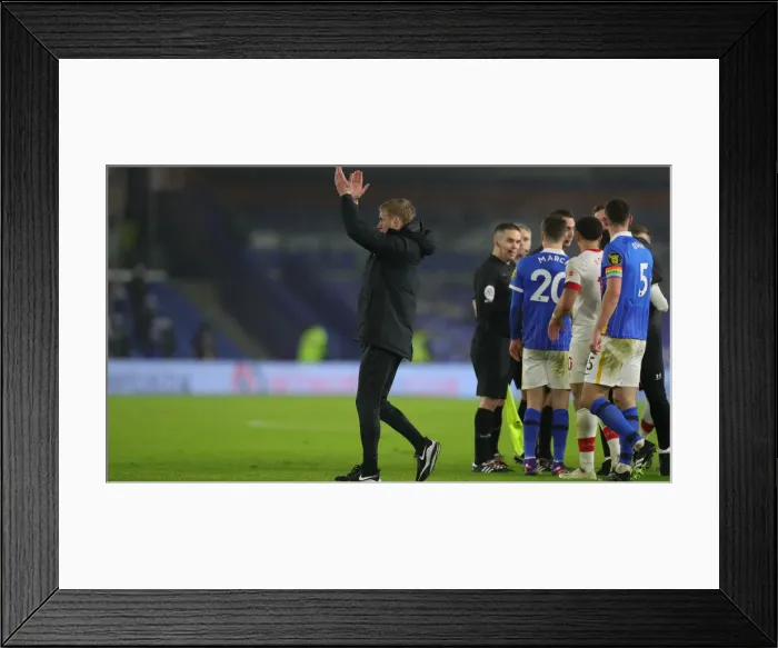 Framed Print : Intense Premier League Showdown: Brighton and Hove Albion vs. Southampton (07DEC20) Framed Print : Intense Premier League Showdown: Brighton and Hove Albion vs. Southampton (07DEC20)