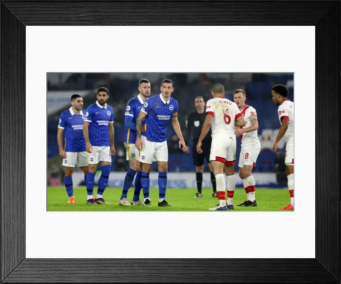 Framed Print : Brighton and Hove Albion vs. Southampton: Intense Premier League Clash at American Express Community Stadium (07DEC20) Framed Print : Brighton and Hove Albion vs. Southampton: Intense Premier League Clash at American Express Community Stadium (07DEC20)