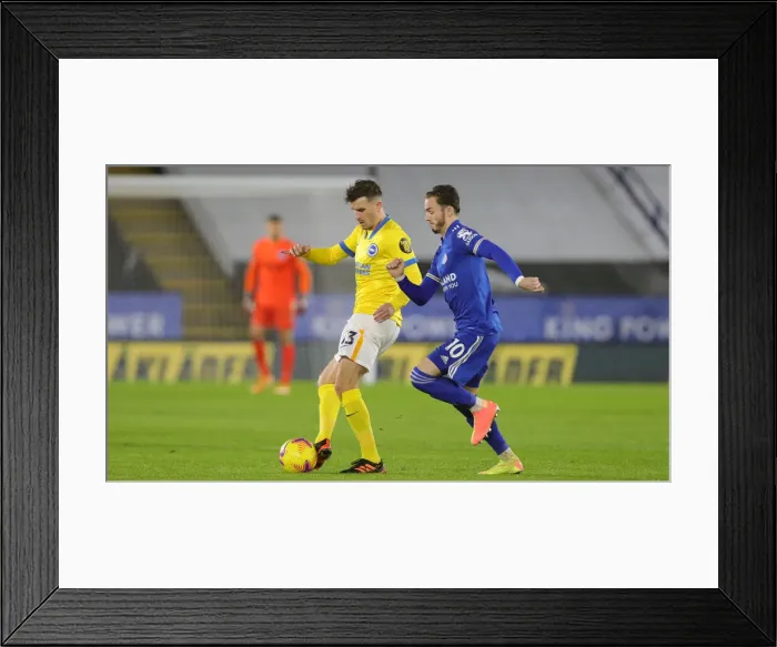 Framed Print : Leicester City v Brighton and Hove Albion Premier League 13DEC20 Framed Print : Leicester City v Brighton and Hove Albion Premier League 13DEC20