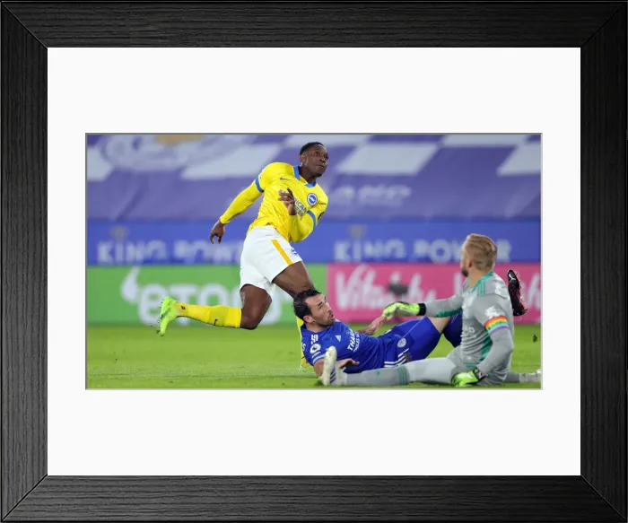 Framed Print : Decisive Moment: Leicester City vs. Brighton & Hove Albion, Premier League, 13th December 2020 Framed Print : Decisive Moment: Leicester City vs. Brighton & Hove Albion, Premier League, 13th December 2020