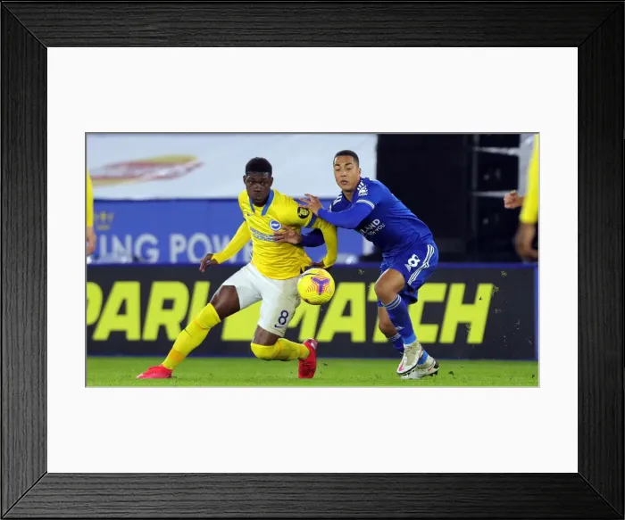 Framed Print : Decisive Battle: Premier League Clash - Leicester City vs. Brighton & Hove Albion (13DEC20) Framed Print : Decisive Battle: Premier League Clash - Leicester City vs. Brighton & Hove Albion (13DEC20)