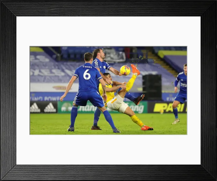 Framed Print : Decisive Clash: Premier League Showdown between Leicester City and Brighton & Hove Albion - 13th December 2020