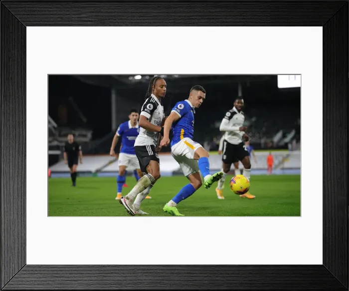 Framed Print : Decisive Moment: Fulham vs. Brighton & Hove Albion - Premier League Clash at Craven Cottage (16DEC20) Framed Print : Decisive Moment: Fulham vs. Brighton & Hove Albion - Premier League Clash at Craven Cottage (16DEC20)