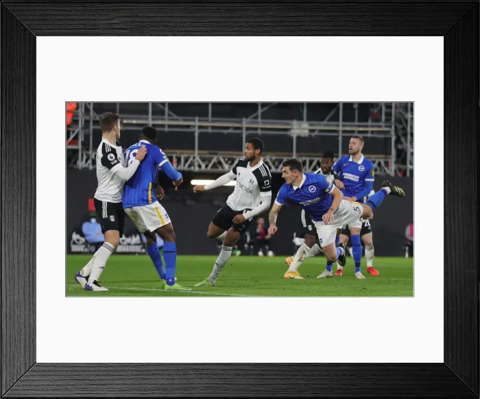 Framed Print : Decisive Moment: Fulham vs. Brighton & Hove Albion - Premier League Clash at Craven Cottage (16DEC20) Framed Print : Decisive Moment: Fulham vs. Brighton & Hove Albion - Premier League Clash at Craven Cottage (16DEC20)