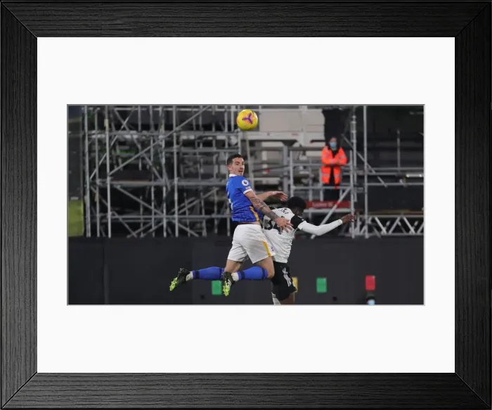Framed Print : Decisive Moment: Fulham vs. Brighton & Hove Albion - Premier League Clash at Craven Cottage (16DEC20) Framed Print : Decisive Moment: Fulham vs. Brighton & Hove Albion - Premier League Clash at Craven Cottage (16DEC20)