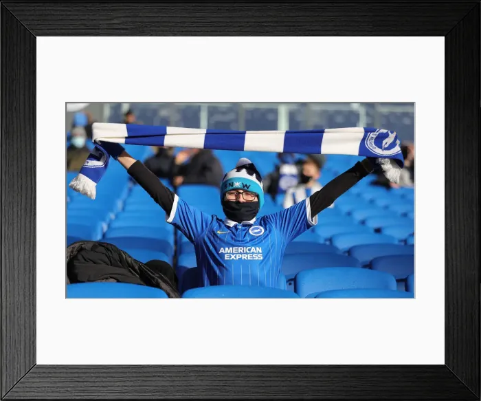 Framed Print : Brighton and Hove Albion v Sheffield United Premier League 20DEC20