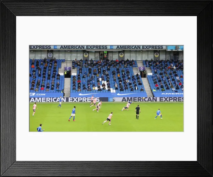 Framed Print : Brighton and Hove Albion vs Sheffield United: Premier League Clash at American Express Community Stadium (20DEC20)